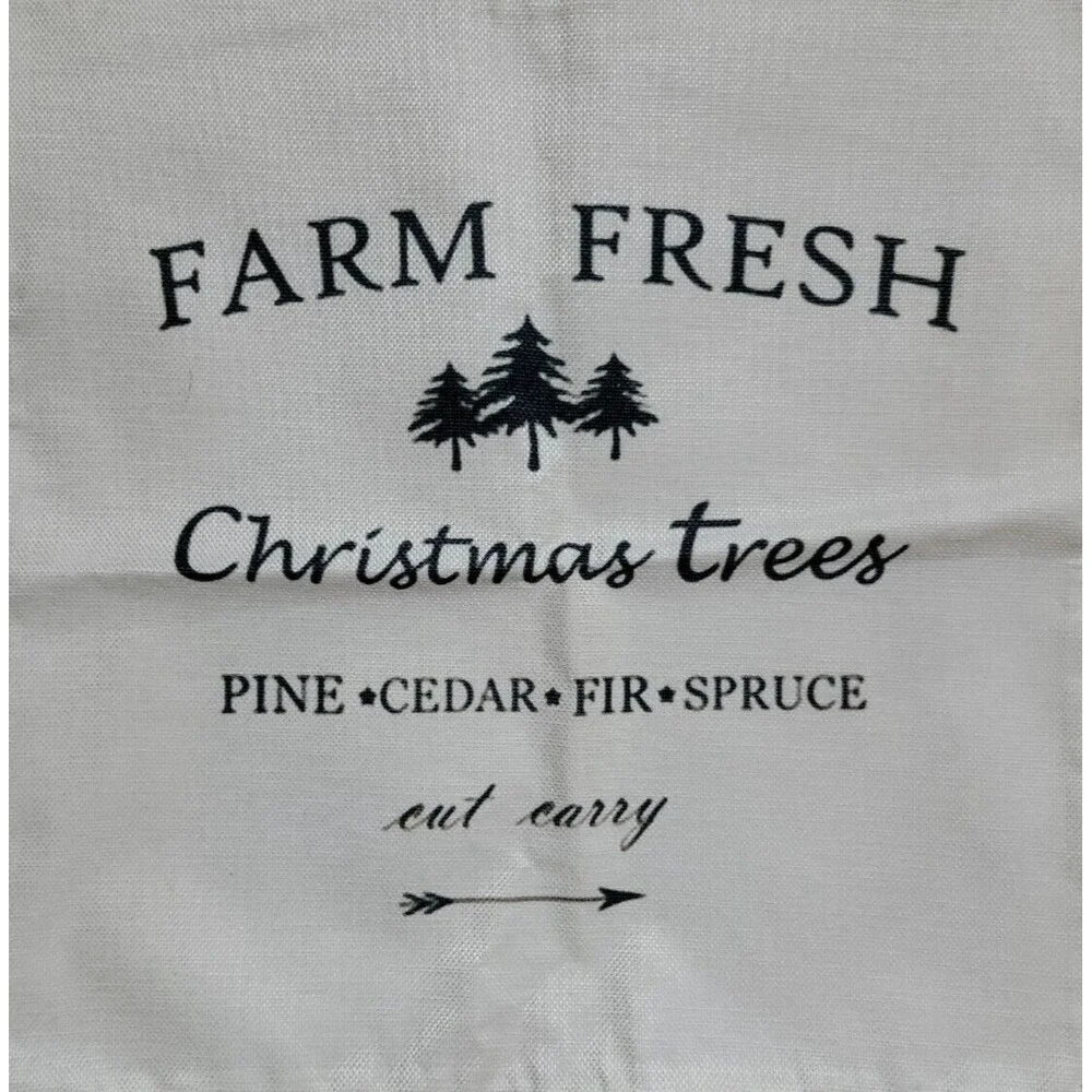 Zipper Holiday Pillow Cover Farm Fresh Christmas Trees New 17x17